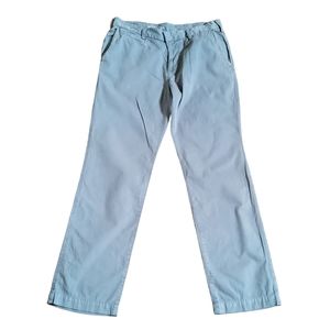 Save Khaki Men's 100% Cotton Twill Lightweight Trousers Pants Size 34 Grey New